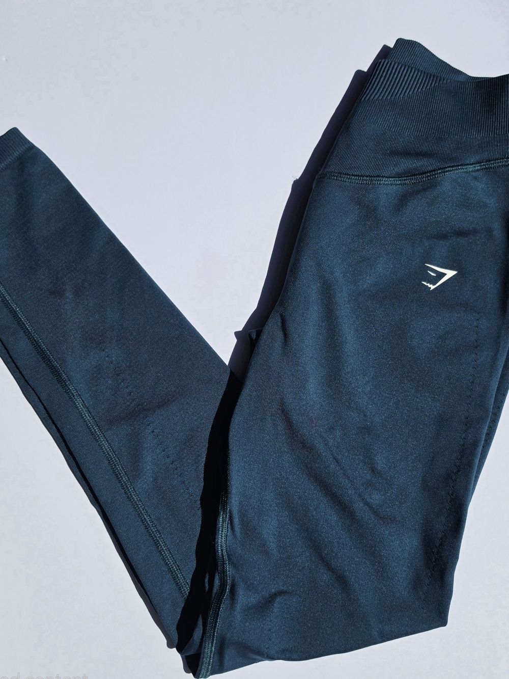 Gymshark Sweat Seamless Sculpt Leggings Teal Blue High Rise Small